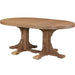 LuxCraft LuxCraft Recycled Plastic Oval Table With Cup Holder Antique Mahogany / Bar Tables P46OTBAM