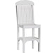 LuxCraft LuxCraft Recycled Plastic Regular Chair With Cup Holder White / Bar Chair Chair PRCBW