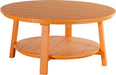 LuxCraft LuxCraft Tangerine Recycled Plastic Deluxe Conversation Table Tangerine Conversation Table PDCTT