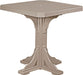 LuxCraft LuxCraft Weatherwood Recycled Plastic 41" Square Table Weatherwood / Bar Tables P41STBWW