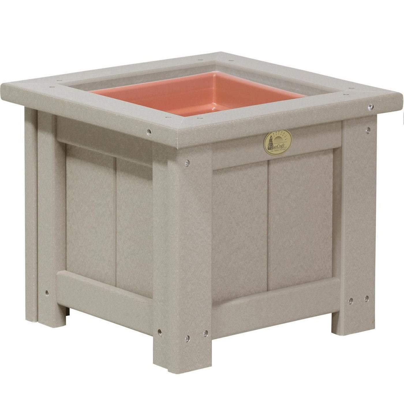 recycled plastic planter boxes LuxCraft Weatherwood Recycled Plastic Square Planter | LuxCraft | P15SPWW | Planter  Box
