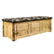 Montana Woodworks Glacier Country Blanket Chest Upholstery Stained & Lacquered / Woodland Dressers, Chests MWGCSBCWOOD 661890469973