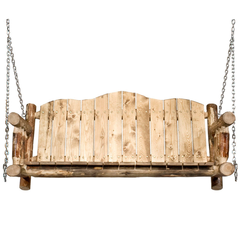 Montana Woodworks Glacier Country Porch Swing Exterior Stain Finish Exterior Stain Outdoor MWGCLSC 661890412801