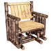 Montana Woodworks Glacier Country Single Seat Glider Exterior Stain Finish Exterior Stain Outdoor MWGCSSGNR 661890415048