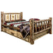 Montana Woodworks Glacier Country Storage Bed w/ Laser Engraved Design Pine Tree / Twin Beds MWGCSBTLZPINE 661890432397