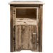 Montana Woodworks Homestead End Table w/ Door, Left Hinged Stained & Lacquered End Tables MWHCETSTDOLSL 661890424613