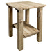 Montana Woodworks Homestead Exterior End Table Exterior Stain Outdoor MWHCENSSL 661890424859