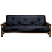 Montana Woodworks Homestead Futon Frame w/ Mattress Stained & Lacquered Beds MWHCFMRSL 661890455235