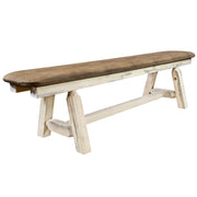 Montana Woodworks Homestead Plank Style Bench 6 Foot w/ Buckskin Upholstery Ready to Finish Dining, Kitchen, Bedroom MWHCPSB6BUCK 661890469263