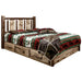 Montana Woodworks Homestead Platform Bed w/ Storage Laser Engraved Design Stain & Clear Lacquer Finish Bear / Twin Beds MWHCSBPTSLLZBEAR 661890435787
