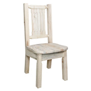 Montana Woodworks Homestead Side Chair w/ Ergonomic Wooden Seat Ready to Finish Dining, Kitchen, Home Office MWHCKSCN 661890415796