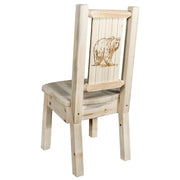 Montana Woodworks Homestead Side Chair w/ Laser Engraved Design Ready to Finish / Bear Dining, Kitchen, Home Office MWHCKSCNLZBEAR 661890425986