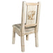 Montana Woodworks Homestead Side Chair w/ Laser Engraved Design Ready to Finish / Bear Dining, Kitchen, Home Office MWHCKSCNLZBEAR 661890425986