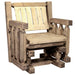 Montana Woodworks Homestead Single Seat Glider Exterior Stain Outdoor MWHCSSGNRSL 661890415079