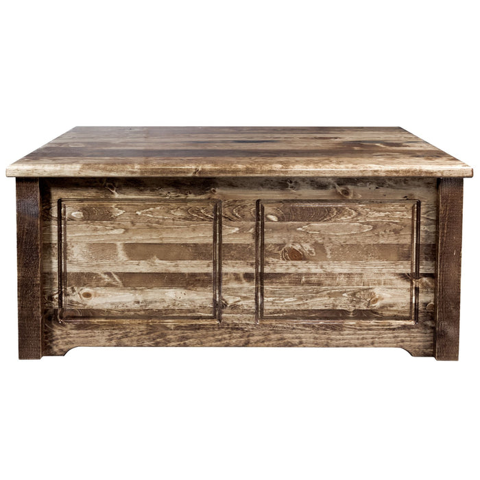 Montana Woodworks Homestead Small Blanket Chest Upholstery Stained & Lacquered / Without Upholstery Dressers, Chests MWHCSBCSSL 661890424316