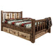 Montana Woodworks Homestead Storage Bed w/ Laser Engraved Design Stain & Clear Lacquer Finish Bronc / Twin Beds MWHCSBTSLLZBRONC 661890432243
