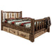 Montana Woodworks Homestead Storage Bed w/ Laser Engraved Design Stain & Clear Lacquer Finish Pine Tree / Twin Beds MWHCSBTSLLZPINE 661890432427