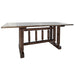 Montana Woodworks Homestead Trestle Based Dining Table Stained & Lacquered Dining, Kitchen MWHCDTSL 661890410074