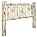 Montana Woodworks Montana Headboard w/ Laser Engraved Design Clear Lacquer Finish Bear / King Beds MWKHBVLZBEAR 661890429625