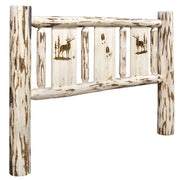 Montana Woodworks Montana Headboard w/ Laser Engraved Design Ready to Finish Elk / Full Beds MWFHBLZELK 661890429014