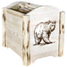 Montana Woodworks Montana Magazine Rack w/ Laser Engraved Design Ready to Finish / Bear Living Area, Office, Bedroom MWMAGLZBEAR 661890461342
