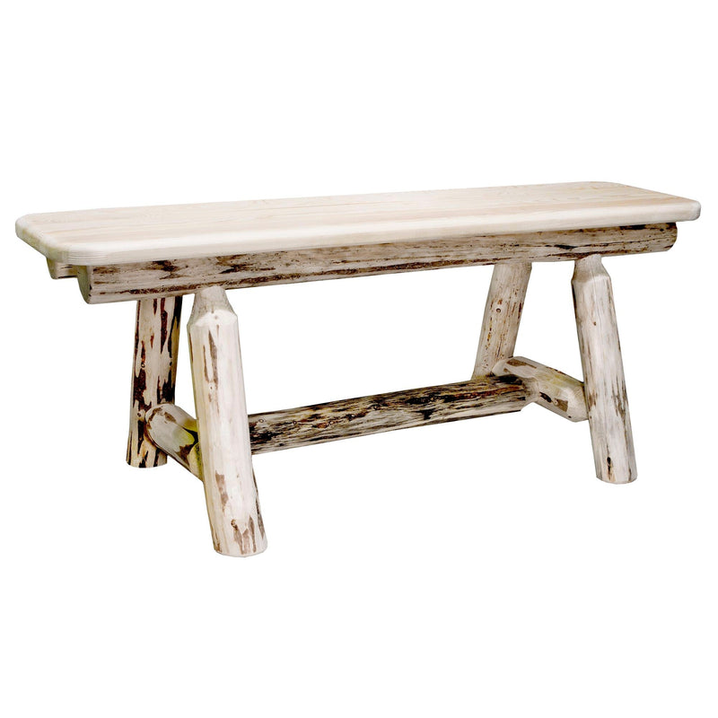 Montana Woodworks Montana Plank Style Bench 45 Inch Ready to Finish Dining, Kitchen, Bedroom MWPSB4 661890412726