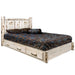 Montana Woodworks Montana Platform Bed w/ Storage Laser Engraved Design Ready to Finish Moose / California King Beds MWSBPCAKLZMOOSE 661890437354