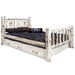 Montana Woodworks Montana Storage Bed w/ Laser Engraved Design Clear Lacquer Finish Elk / California King Beds MWSBCAKVLZELK 661890433707
