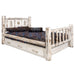 Montana Woodworks Montana Storage Bed w/ Laser Engraved Design Clear Lacquer Finish Pine Tree / California King Beds MWSBCAKVLZPINE 661890433820