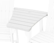 Polywood Polywood 600 Series Angled Adirondack Dining Connecting Table White Adirondack Table TTD60AWH 190609173820
