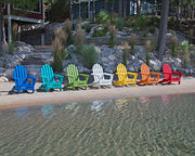 Polywood Polywood Black Classic Folding Adirondack Chair Black Adirondack Chair AD5030BL 845748000505