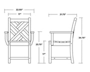 Polywood Polywood Chippendale Dining Arm Chair Arm Chair