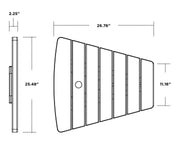 Polywood Polywood Classic Series Angled Adirondack Connecting Table Adirondack Table