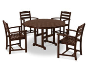 Polywood Polywood La Casa Cafš 5-Piece Dining Set Mahogany Dining Sets PWS100-1-MA 845748031578