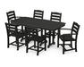Polywood Polywood La Casa Cafš 7-Piece Dining Set Black Dining Sets PWS131-1-BL 190609061905