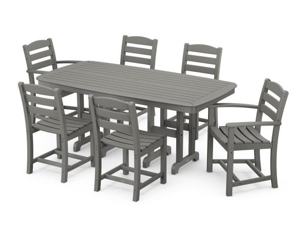 Polywood Polywood La Casa Cafš 7-Piece Dining Set Slate Grey Dining Sets PWS131-1-GY 845748051422