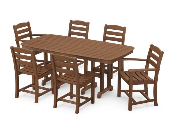 Polywood Polywood La Casa Cafš 7-Piece Dining Set Teak Dining Sets PWS131-1-TE 845748081146