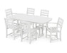 Polywood Polywood La Casa Cafš 7-Piece Dining Set White Dining Sets PWS131-1-WH 845748050432