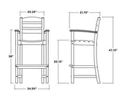 Polywood Polywood La Casa Cafš Bar Arm Chair Arm Chair