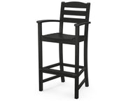 Polywood Polywood La Casa Cafš Bar Arm Chair Black Arm Chair TD202BL 845748025287