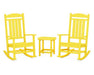 Polywood Polywood Lemon Presidential Rocker 3-Piece Set Lemon Rocking Chair PWS166-1-LE 190609038488