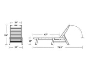 Polywood Polywood Nautical Chaise Chaise Lounger