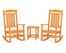 Polywood Polywood Presidential Rocker 3-Piece Set Tangerine Rocking Chair PWS166-1-TA 190609038495