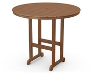 Polywood Polywood Round 48" Bar Table Teak Bar Table RBT248TE 845748021210