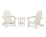 Polywood Polywood Sand Classic Adirondack 3-Piece Set Sand Adirondack Chair PWS417-1-SA 190609071294