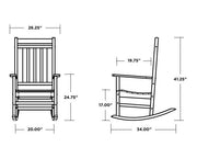 Polywood Polywood Sand Estate Rocking Chair Sand Rocking Chair R199SA 190609113710