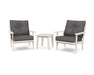 Polywood Polywood Sand Lakeside 3-Piece Deep Seating Chair Set Sand Seating Sets PWS518-2-SA145986 190609143915