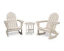 Polywood Polywood Sand Vineyard 3-Piece Adirondack Rocking Chair Set Sand Rocking Chair PWS408-1-SA 190609064463