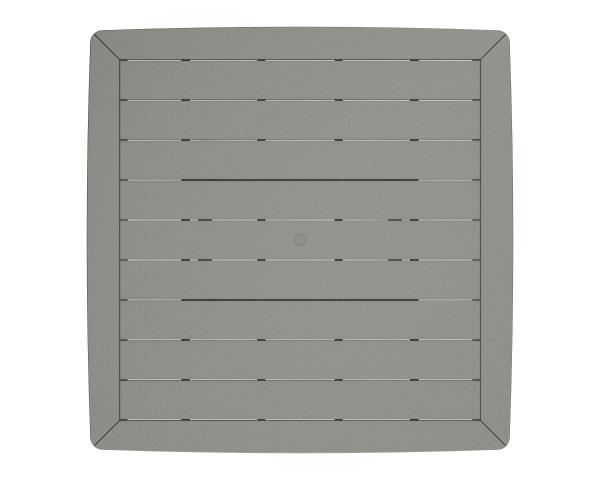 Polywood Polywood Slate Grey Nautical Trestle 59" Dining Table Slate Grey Dining Table PL85-T2L1GY 190609016868