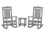 Polywood Polywood Slate Grey Presidential Rocker 3-Piece Set Slate Grey Rocking Chair PWS166-1-GY 190609038525